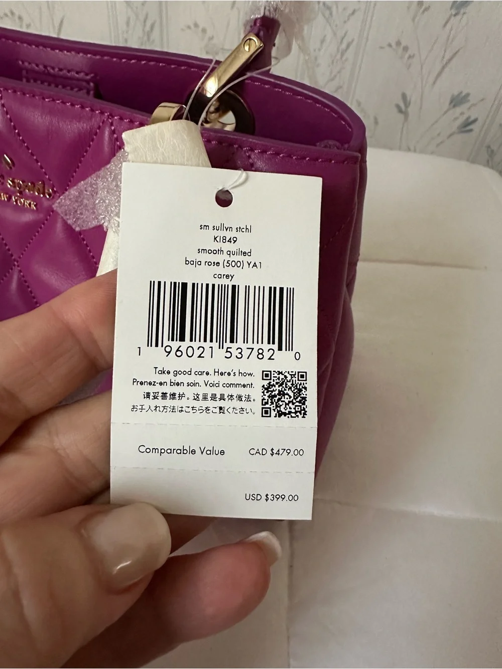 kate spade vibrant quilted